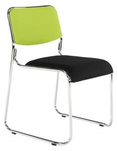 KONDELA Zasadacia stolička, zelená/čierna sieťovina, BULUT