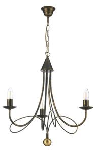 ONLI - Luster na reťazi MILVIA 3xE14/6W/230V bronzový