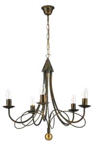 ONLI - Luster na reťazi MILVIA 5xE14/6W/230V bronzový