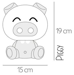 ONLI - LED stmievateľná detská nočná lampička PUPPIES LED/3W/230V 19 cm prasiatko/žltá