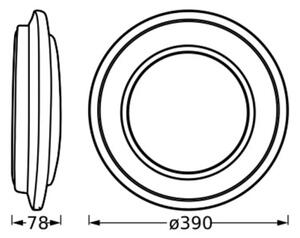 Osram - LED stropné svietidlo ORBIS BERLIN LED/24W/230V priemer 39 cm