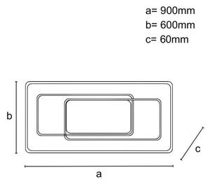 Stmievateľné stropné LED svietidlo 160W/230V 3000-6500K + diaľkové ovládanie