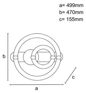 Stmievateľné LED stropné svietidlo LED/120W/230V 3000-6500K + diaľkové ovládanie