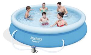 Bestway Fast Set 57274, 5377 L, Nafukovací bazén, Modrá, 15 kg