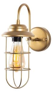 Opviq Nástenná lampa Mahoni zlatá