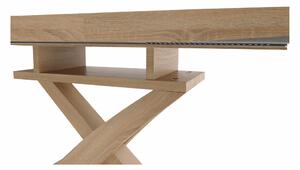 KONDELA Jedálenský stôl, dub, 160-200x90 cm, BONET NEW TYP 2