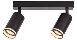 Bodové svietidlo PIPE 2xGU10/10W/230V čierne
