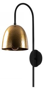 Opviq Nástenná lampa Táto čierna/mosadz