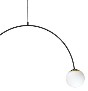 Zuma Line 1222 - Závesný luster BOW 2xE14/10W/230V čierny
