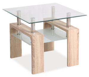 Sklenený konferenčný stôl Sego358, 60x60cm
