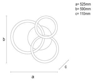 LED Stmievateľné stropné svietidlo LED/90W/230V 3000-6500K + diaľkové ovládanie