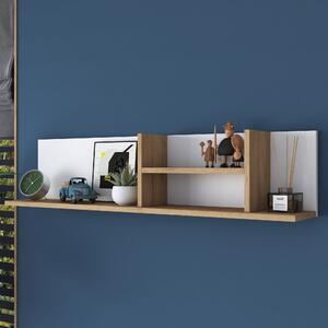 Kalune Design Nástenná polica AE103 biela/orech