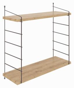 Kalune Design Nástenná polica ARMONI 72 cm dub remeselný zlatý/hnedá