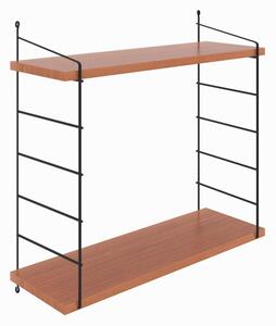 Kalune Design Nástenná polica ARMONI 72 cm jelša/čierna