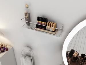 Kalune Design Nástenná polica BANYO chróm