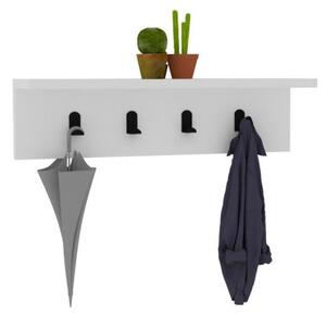 Kalune Design Nástenná polica AYLA 60 cm biela