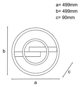 LED stmievateľné stropné svietidlo LED/80W/230V 3000-6500K + diaľkové ovládanie