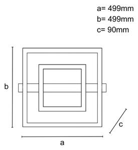 LED stmievateľné stropné svietidlo LED/70W/230V 3000-6500K + diaľkové ovládanie