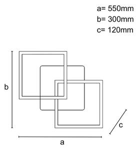 LED stmievateľné stropné svietidlo LED/80W/230V 3000-6500K + diaľkové ovládanie