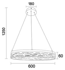 LED stmievateľný luster na lane ALIANZ LED/45W/230V 3000-6000K + diaľkové ovládanie