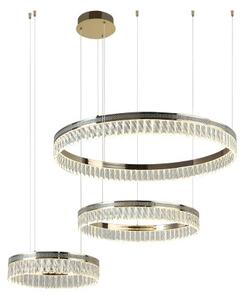 Stlmiteľný LED krištáľový luster na lankách THALIA LED/120W/230V 3000-6000K + diaľkové ovládanie