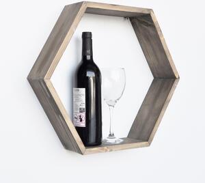 Kalune Design Nástenná polica KARI 47 cm dub jantárový