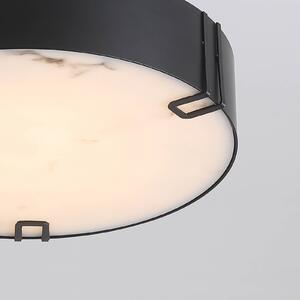 Searchlight Stropné LED svetlo Marmo, čierne, kovové, IP44, 3 000 K, Čierna, Kúpeľňa, kov, Závesné svietidlo