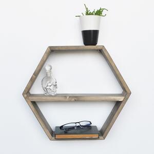Hanah Home Nástenná polica Karino 42 cm dub jantárový