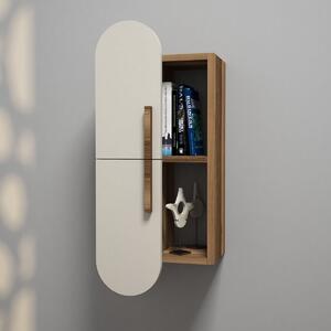 Kalune Design Nástenná polica Rose orech/krémová
