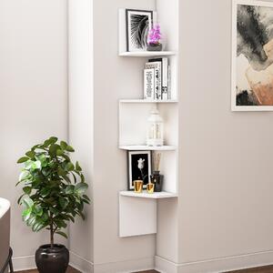 Kalune Design Nástenná rohová polica DESALDO biela