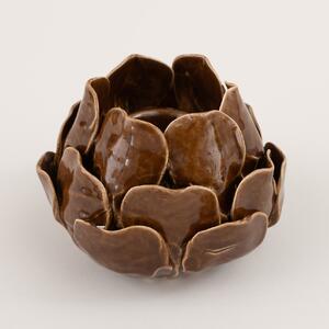 Svietnik Petalia dark brown 10 cm