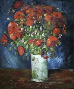 Obrazová reprodukcia Vase with Poppies (1886), Vincent van Gogh