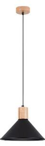 Sollux SL.1320 - Luster na lanku JAGA 1xE27/15W/230V pr. 30 cm čierna
