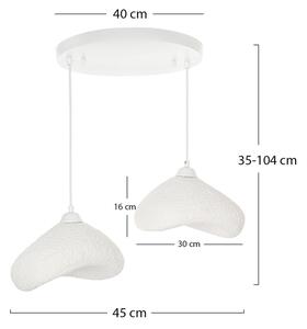 Brilagi - Luster na lanku WABI SABI 2xE27/40W/230V pr. 45 cm biela