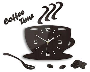 ModernClock Nástenné hodiny Kaffé wenge