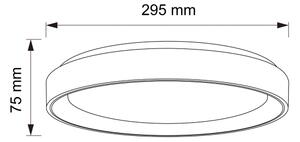 Brilagi - LED stropné svietidlo FLOCO LED/24W/230V, priemer 30 cm, drevo/čierna