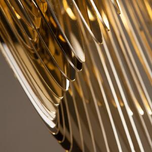 Závesné svietidlo Slamp Aria S, zlaté, Ø 50 cm