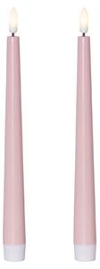 LED sviečka Flamme Candy Pink – set 2 ks