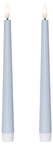 LED sviečka Flamme Candy Blue – set 2 ks