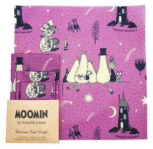 Voskované obrúsky Moomin By nightfall, 3ks