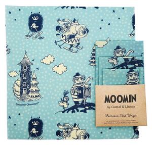 Voskované obrúsky Moomin in winterland, 3ks