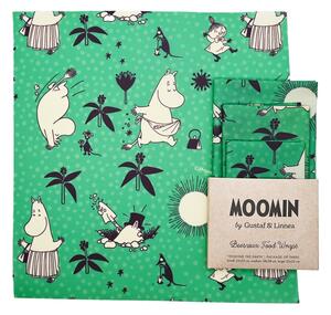 Voskované obrúsky Moomin Tending the earth, 3ks