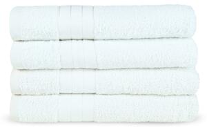 Biele froté bavlnené uteráky v súprave 4 ks 50x100 cm – Good Morning