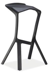 Čierna barová stolička VOLT