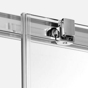 New Trendy Prime sprchovací kút 80x80 cm obdĺžniková chromová lesklé/priehľadné sklo K-0897
