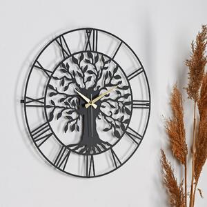 Wallity Nástenné kovové hodiny Clock Vita čierne