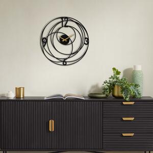 Wallity Nástenné kovové hodiny Clock Big Bang čierna