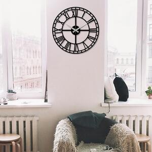 Wallity Nástenné kovové hodiny Enzoclock S002 čierne