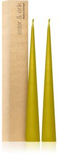 Ester & erik cone candles pure wasabi (no. 68/2) dekoratívna sviečka 2x37 cm