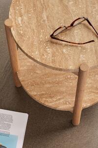 Konferenčný stolík Trava Wood/Travertin